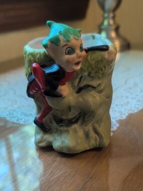 Vintage Acme Chine Norcrest Japan Pixie Elf  Planter